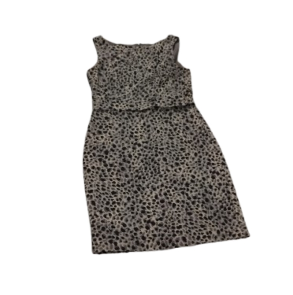 Ann Taylor Women's Spotted Print Silk Sheath Dress Sz 6 - Picture 1 of 4